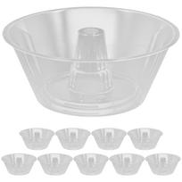 10 Pcs Popcorn Tray Creative Drinking Cup Top Bowl Delicate Beverage Pp Food Thickened skaidri