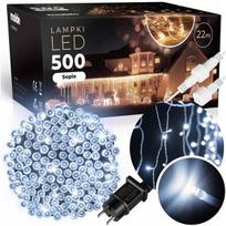 500 LED kalėdinė girlianda "Varvekliai", 22m. , šalta šviesa