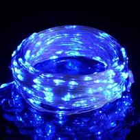 LED lempučių girlianda, 30 m, mėlyna