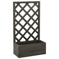 Sodo treliažas su loveliu 50x25x90 cm, pilkas