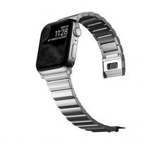 Apyrankė V2, skirta Apple Watch 1-9 ir SE 42-44-45mm Nomad Silver – pilka – titanas – plienas