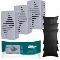 3x Kvapų absorbentas šaldytuvui ir tualetui Sillar + atsarginė kasetė