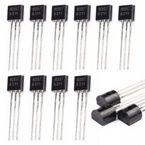 Tranzistorius Rosfix BC557 – PNP tipas, Tinka Arduino projektams, TO-92 korpusas, 10 vnt. komplektas