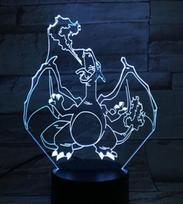 Vaikiškas šviestuvas 3D Led Pokemon