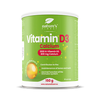 NATURE'S FINEST Vitaminų mišinys imuninei sistemai, kaulams ir dantims: Vitaminas D3 1000 IU + Kalcis 800mg