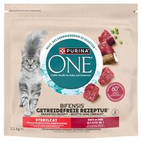 PURINA ONE Bifensis Sterilcat suaugusių kačių maistas, turtingas jautiena 1,1 kg