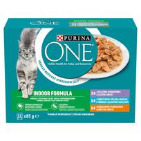 Purina One Indoor Formula suaugusių kačių maistas 12 x 85 g