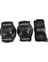 Apsaugų rinkinys Worker Kinder 6 vnt. - Black