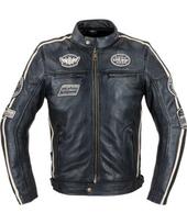 Vyriška odinė striukė W-TEC Makso - Black with Patches