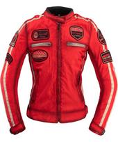 Moteriška moto striukė Jacket W-TEC Virginia tekstilinė - Red