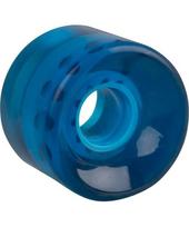 Mini riedlentės skaidrus ratukas 60x45 mm - Blue
