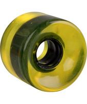 Mini riedlentės skaidrus ratukas 60x45 mm - Yellow
