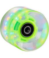Mini riedlentės LED ratukas 60 x 45 mm ABEC7 - Green