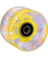 Mini riedlentės LED ratukas 60 x 45 mm ABEC7 - Yellow