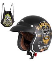 Moto šalmas W-TEC V541 Black Heart - Ride Culture, Matte Black