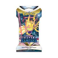 Pokemon Sword & Shield: Silver Tempest Sleeved Booster kortų papildymo pakuotė 1 vnt.