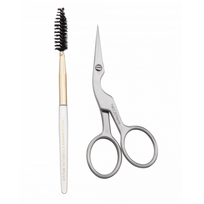 Brow Scissors & Brush Antakių žirklučių ir šepetėlio rinkinys