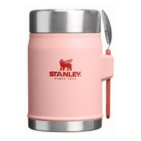 Persikų spalvos iš nerūdijančio plieno maistui termosas 400 ml Legendary Food Jar + Spork Peach Rose – Stanley