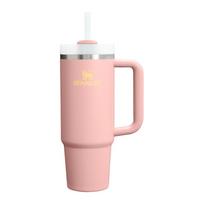Persikų spalvos iš nerūdijančio plieno su šiaudeliu termosas 890 ml Quencher H2.O FlowState™ Tumbler Peach Rose – Stanley