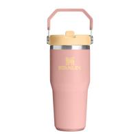 Persikų spalvos iš nerūdijančio plieno termosas 410 ml IceFlow™ Flip Straw 2.0 Tumbler Peach Rose – Stanley
