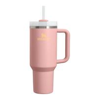 Persikų spalvos iš nerūdijančio plieno su šiaudeliu termosas 1,18 l Quencher H2.O FlowState™ Tumbler Peach Rose – Stanley