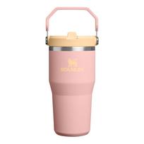Persikų spalvos iš nerūdijančio plieno termosas 600 ml IceFlow™ Flip Straw 2.0 Tumbler Peach Rose – Stanley