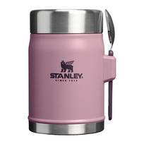 Violetinės spalvos iš nerūdijančio plieno maistui termosas 400 ml Legendary Food Jar + Spork Purple Smoke – Stanley