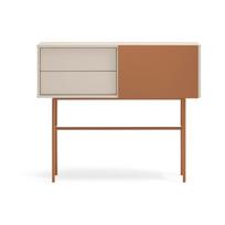 Konsolinis staliukas raudonos plytų spalvos/smėlio spalvos 35x110 cm Nube – Teulat