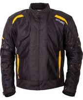 Vyriška vasarinė motociklininko striukė W-TEC Tosheck - Black-Yellow
