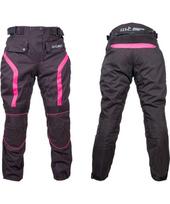 Moteriškos motociklininko kelnės W-TEC Durmanes Lady - Black-Pink