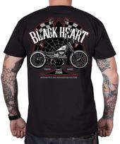 BLACK HEART Chopper Race marškinėliai - Black
