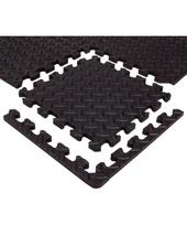 Puzzle mat inSPORTline Famkin (12 tiles, 18 edges) - Black