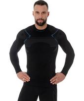 Brubeck Marškinėliai Vyrams Thermo Black - Black/blue