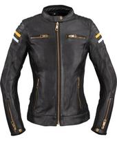 Moteriška odinė motociklininko striukė W-TEC Stripe Lady - Black