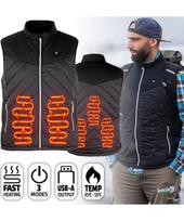 Vyriška šildoma liemenė inSPORTline WARMhim - Black