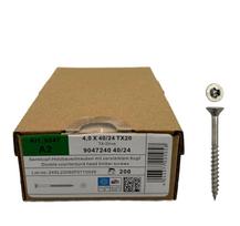 Medsraigčiai su dviguba įleidžiama galvute A2, TX20 (4.0 x 40 mm) SK-4X40-A2-200