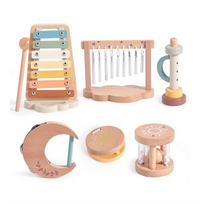 Montessori medinių muzikos instrumentų rinkinys vaikams