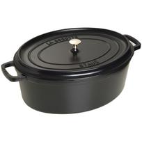 Staub La Cocotte 41cm oval schwarz, Gusseisen
