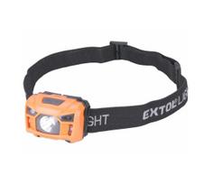 Extol - įkraunamas galvos žibintas su jutikliu LED/3W/1200 mAh/3,7V oranžinis/juodas