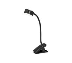 Osram - reguliuojama LED stalinė lempa su spaustuku OFFICE LINE LED/4,8W/230V, juoda