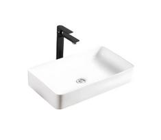 REA-U4800 - Praustuvas ant stalviršio DENIS 35x61,5 cm keramika/blizgi balta
