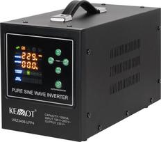 UPS Kemot  awaryjny KEMOT PROsinus-1000-LFP4 przetwornica z czystym przebiegiem sinusoidalnym i funkcją ładowania 12V 230V 1000VA/700W | URZ3406-LFP4 | 5901890116411