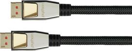 Kabel PYTHON DisplayPort 1.4 Kabel nylonowy splot Black 5m | GC-M0205 | 4014619714070