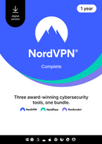 NordVPN Complete - 10 Devices - 1 Year (PC/MAC/MOBILE) VPN & Cybersecurity Software Subscription Key GLOBAL