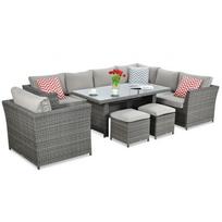Pinti lauko baldai AURĖJA DINING PLUS DARK GREY 2