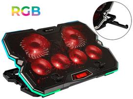 6 VENTILIATORIŲ VORTEX RGB Nešiojamojo Kompiuterio Aušintuvas