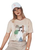 Moteriški rusvos spalvos marškinėliai Breivi, xl/xxl