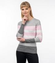 Maglia moteriškas megztinis 822335 01, pilka/rožinis, 2XL