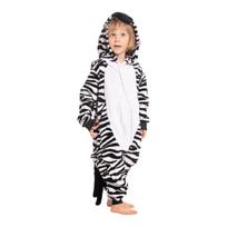 Pižama Vaikams Vaikiška Kigurumi Onesie Kostiumas Zebra Balta Juoda 125-135 Cm, 125-135 cm