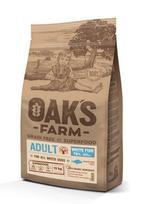 OAKS FARM suaugusių visų veislių šunų sausas begrūdis pašaras su balta žuvimi 2 kg, Begrūdis pašaras su balta žuvimi visų veislių suaugusiems šunims. Pilnai subalansuotas, hipoalerginis, Superpremium klasės pašaras su supermaistu ir organiškais ingredientais.